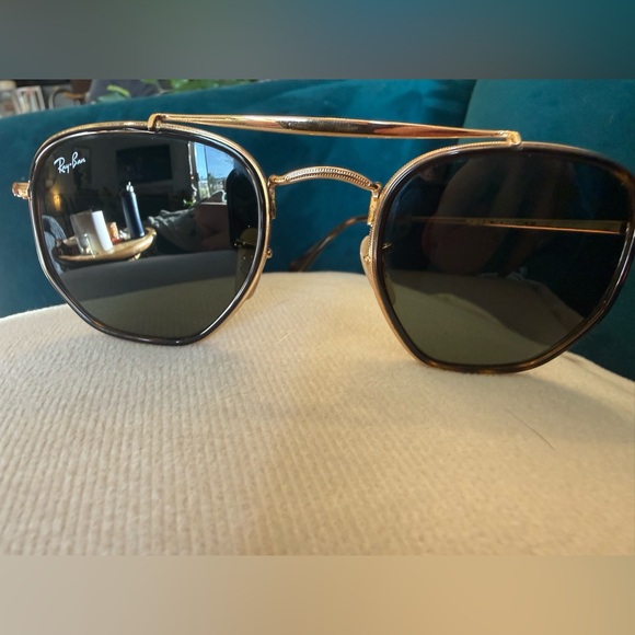 Ray-Ban Marshal II Gold Hexagonal RB3648-M - Excellent Frames - Picture 5 of 6